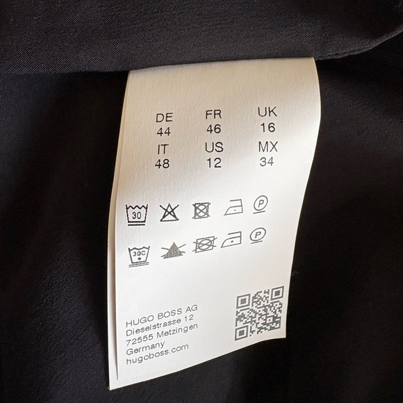 Hugo Boss Black Midi Dress | Size 12 - Picture 8 of 9